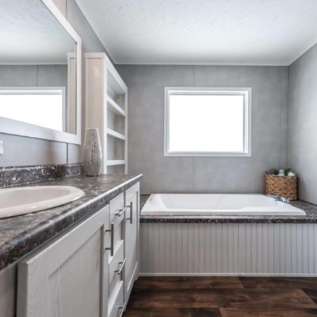 bathroom of manufactured home